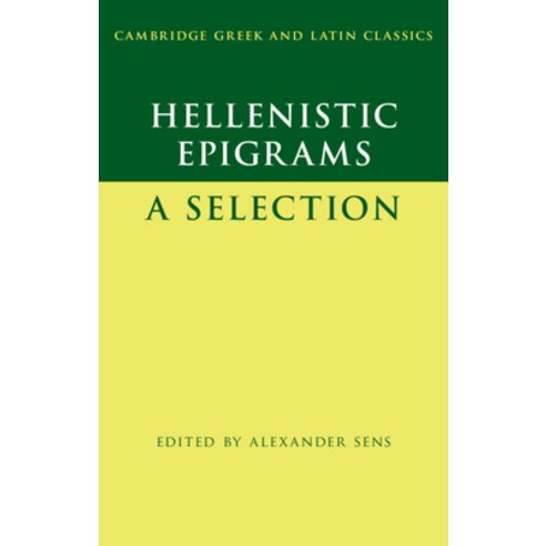 Hellenistic Epigrams: A Selection Paperback, Cambridge University Press, English, 9780521614818