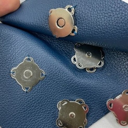 여고니야 14mm 자석단추 4P 가방 옷수선 똑딱이 자석단추, 8개, 실버