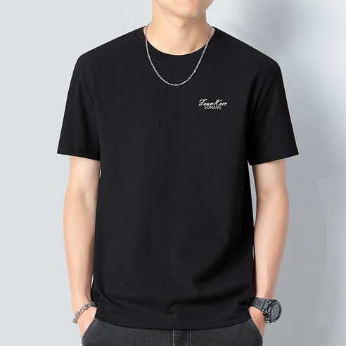 로미제이슨 남성용 순면 여름 라운드 반팔티