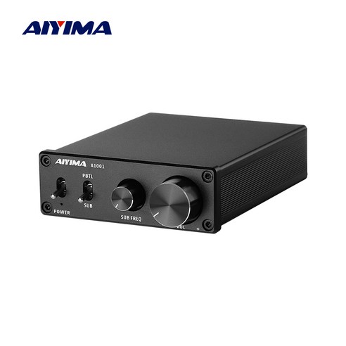 AIYIMA A1001 서브우퍼 앰프 가정용 오디오 AMP 100W 모노 디지털 파워 앰프 스피커 사운드 앰프 업그레이드 TPA3116, Only Amplifier