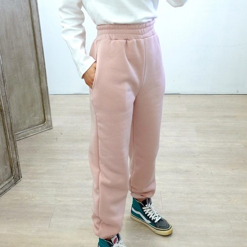 이힝 올컬러 기모 밴딩 소세지 조거팬츠