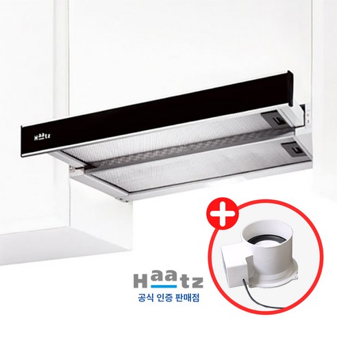 [전국설치]하츠 레인지후드 전동댐퍼 장착 타입 블랙 후황, 단순배송상품, G60 BL(D)
