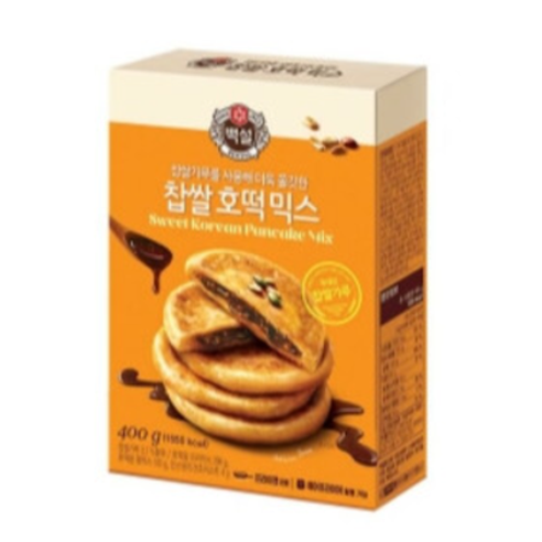 CJ 찹쌀 호떡믹스 400g, 7개 cj제일제당백설찹쌀호떡믹스400g