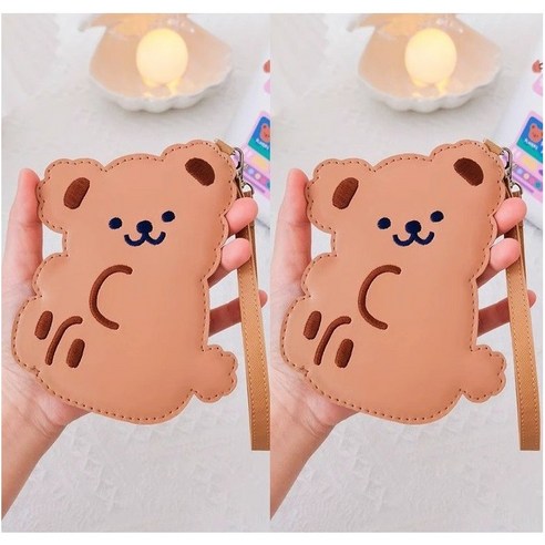 [1+1]캐릿비 2종 곰돌이 카드홀더 네임택