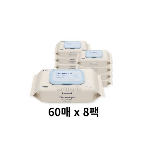 웰킵스 더마쿠아 시그니처 물티슈 캡형, 60매, 24팩