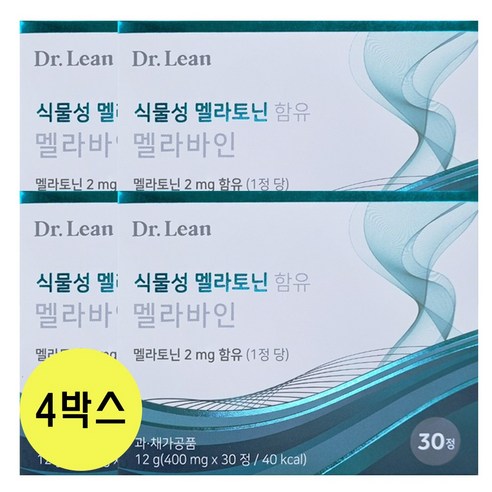 닥터린 멜라바인 12g 네개 잠안올때 숙면 수면장애 편한잠 식물성 멜라토닌 함유 맬라토닌 멜나바인 멜나토닌, 12g, 4박스