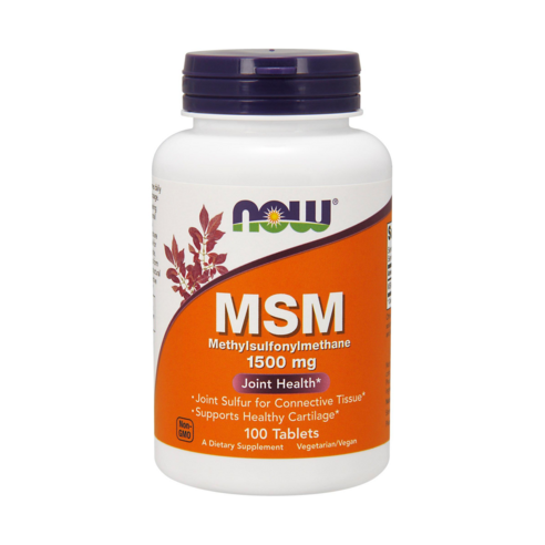나우푸드 MSM 1500mg 타블렛 글루텐 프리 비건, 100정, 1개