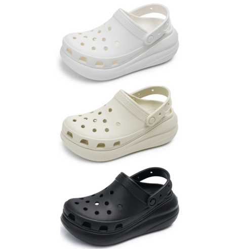 [백화점매장] 크록스 크러쉬 클로그 크록스사이즈 CROCS 크록스남성 크록스여성 샌들 아쿠아슈즈 휴양지 휴가샌들