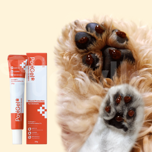 하울릭 강아지 고양이 피부병 아토피 외이염 습진 연고 포비겔 20g, 2개