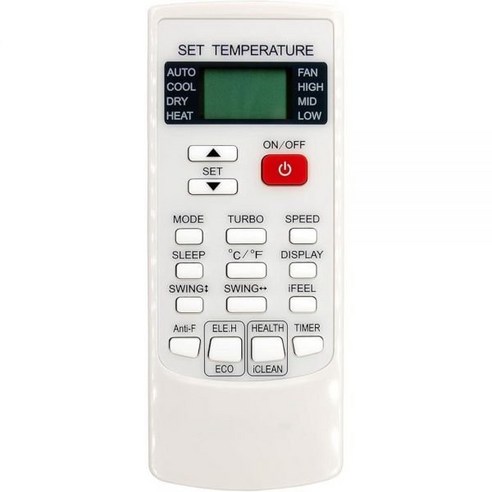 YKR-H/102E Replacement Remote Control for AUX Air Conditioner YKR-H/101E YKR-H/102E YKR-H/002E YKR-H