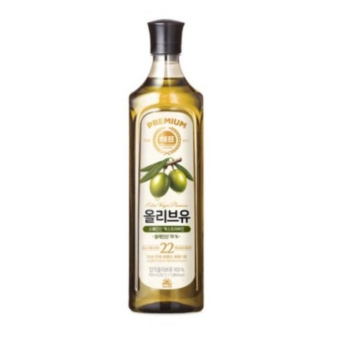 해표 압착 올리브유 900ml, 2개