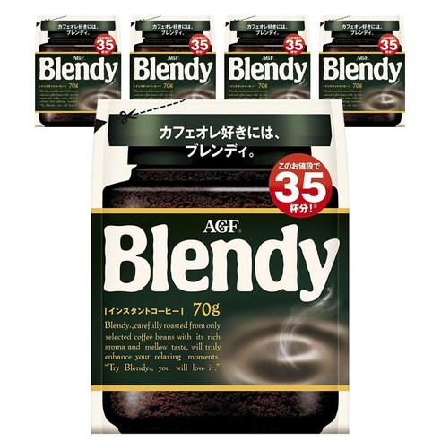 블랜디 인스턴트 커피 리필, 5개, 70g, 1개입