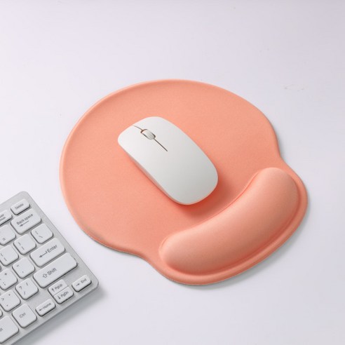 데일리큐브 5색상 손목보호 마우스패드 컴퓨터패드 쿠션, 라이트블루, 1개