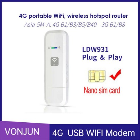 LDW931 LTE 라우터 버전 유심 지능형 제품 버스트 전송 민감성 퀄컴 칩 4gufi 네트워크 카드 홈 무선 핫 간단한 Abs, 01 Asian 4G B1