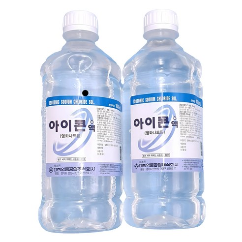 대한약품공업주식회사 아이콘 렌즈 세정액, 1L, 2개 - 렌즈세정/보존액 | 쿠팡