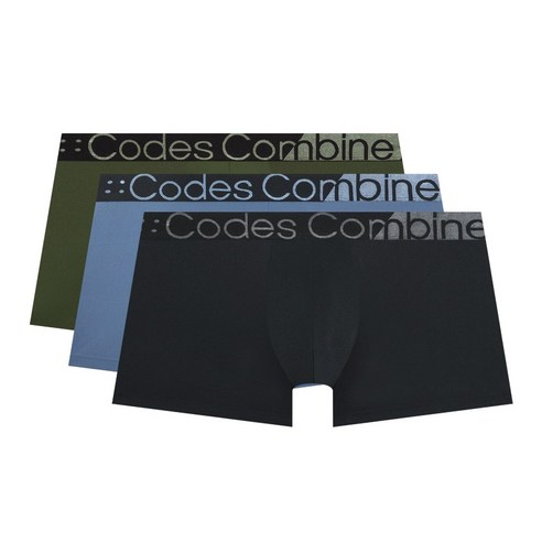 코데즈컴바인 이너웨어 로고 아웃밴드 베이직 드로즈 3PACK (GY/DBU/BK)