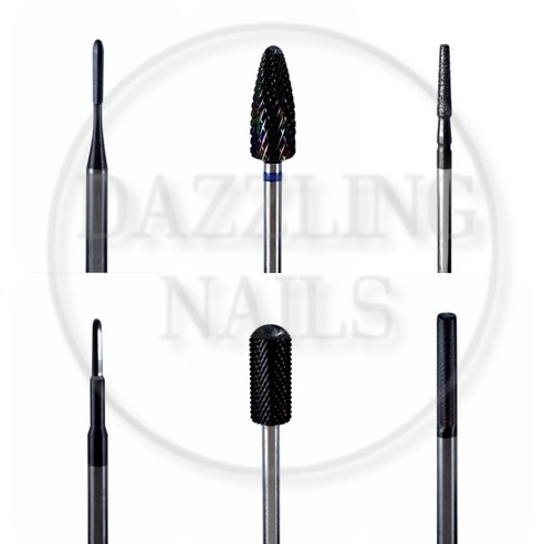 다즐링네일/SERIO 세리오 네일 비트 모음 종택/네일비트 드릴비트 젤네일재료, 블랙다이아오벌(C), 1개