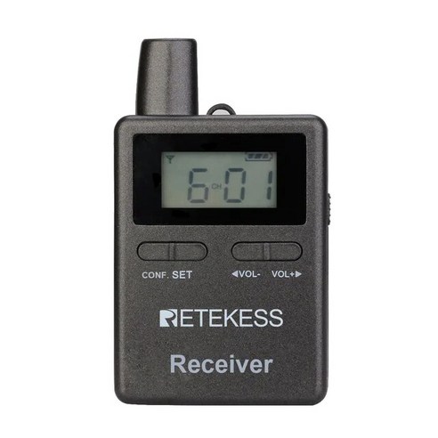 Retekess-TT105 2.4GHz 무선 수신기 투어 가이드 시스템 여행 박물관 방문 회의 동시 통역, 01 TT105 Receiver 박물관수업 Best Top5