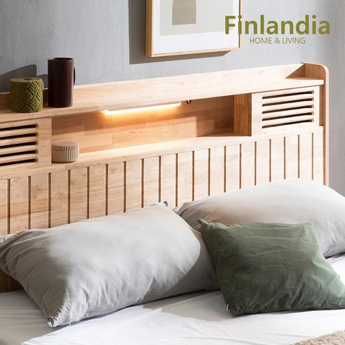 편안함과 스타일의 조화: 핀란디아 네이쳐 R100 수납LED 침대와 본넬매트리스