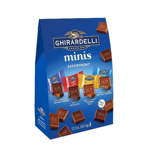 Ghirardelli 다양한 미니 스퀘어 파우치 355ml(12온스) XL, 1개, 347.6g