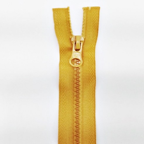 24인치 60cm 5호 비슬론 점퍼지퍼, 1세트, 겨자색
