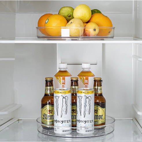 까사리꼬 투명 회전 트레이: 간편하고 실용적인 주방 정리 솔루션