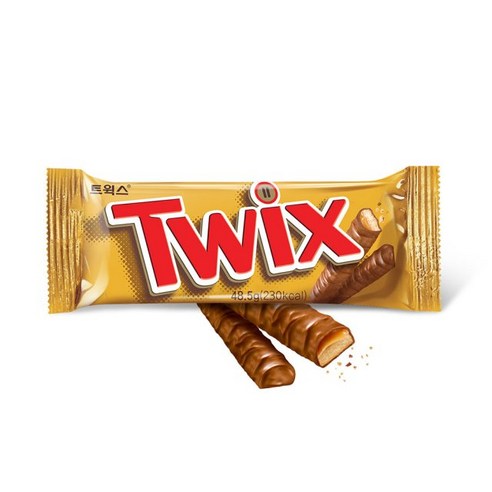 트윅스 싱글 25개입/1곽/초코바/초콜릿/twix, 48.5g, 25개