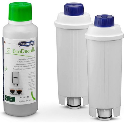 드롱기 DLSC322 전자동 커피 머신 석회제거제 디스케일러 필터 세트 200ml 세정제 세척제, 기본