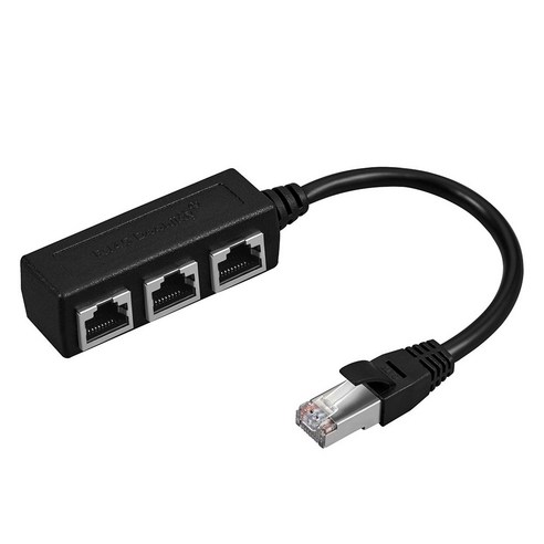 인터넷 UTP랜선 분배기 3포트 RJ45커플러 연장 젠더 연장 카플러, 본상품선택, 1개