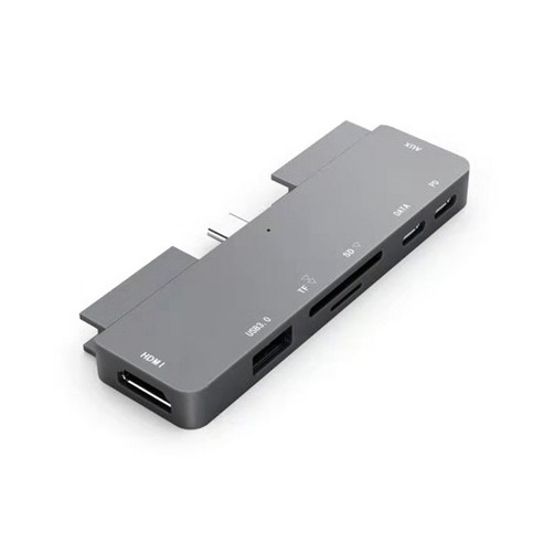 다기능 7in1 USB C 도킹 스테이션 4K 잭 포트 USB 3 0 허브 어댑터 유형
