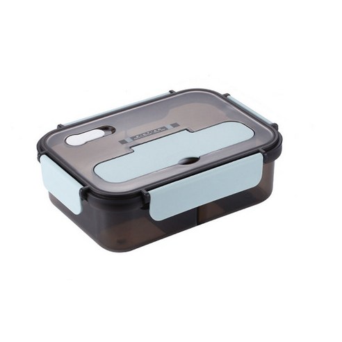 Lunch Box Kitchen Work Student Outdoor Activities Travel Microwave Heating Food Container Plastic Be, Blue_2