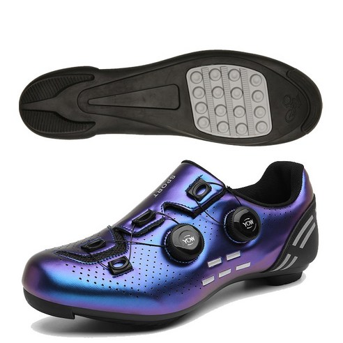 DOULIYA 2022 평페달용 신발 포츠 레져 자전거 자전거 신발 초보자 시작하기 스타터 슈즈, 38(245mm), 푸른 색 평페달용 신발