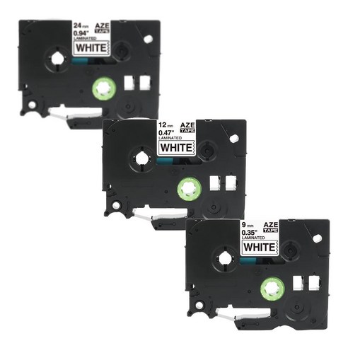 브라더 라벨 프린터 테이프 세트 호환 PT-P300BT PT-P710BT PT-D600 PT-D610BT PT-D200 PT-D200LB PT-P710BTWH, 3번 221 231 251