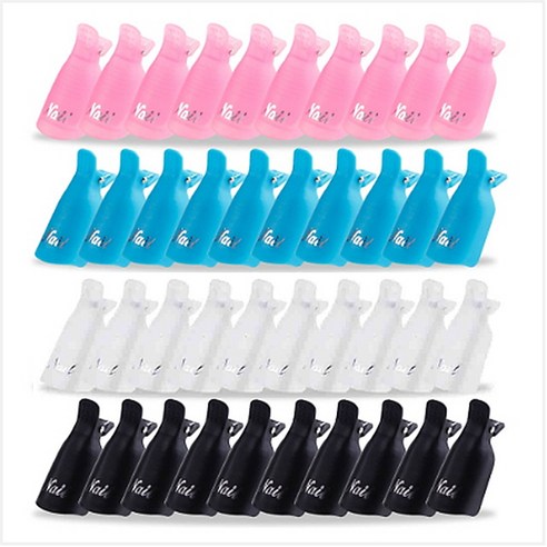 쏙오프클립 5개 10개 세트 젤네일제거, 핫핑크