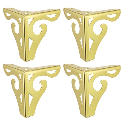 캐비닛 소파에 대 한 4pcs 가구 다리 현대 금속 DIY 교체, 골드 10cm, 철