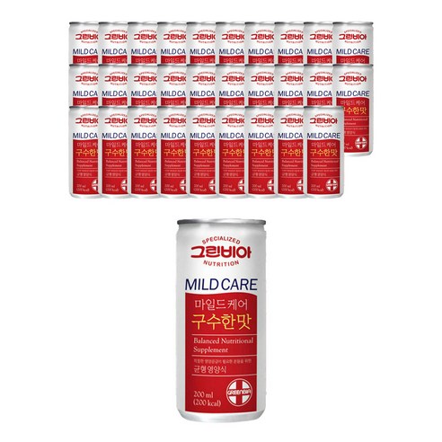 그린비아 마일드케어 구수한맛, 200ml, 30개