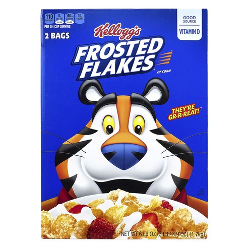 켈로그 Frosted Corn Flakes 2개입, 1.7kg, 1개