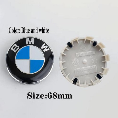 캡 자동차 개입 중앙 테두리 E36 허브 E53 E93 68mm E87 56mm X1 X6 X5 커버 F20 X3 자동차 F30 E60 F10 Bmw E46 G30용 바퀴 E90, 1) 68mm blue white