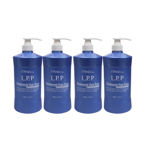 오로라 LPP 트리트먼트 헤어팩, 1000ml, 4개