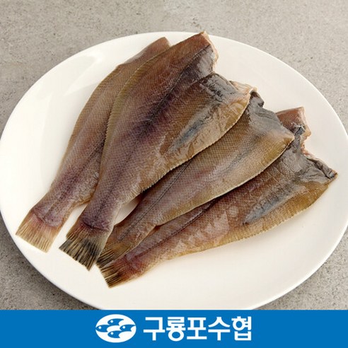 브랜드없음 [구룡포수협] 반건조 참가자미 1kg(10미 전후), 1개