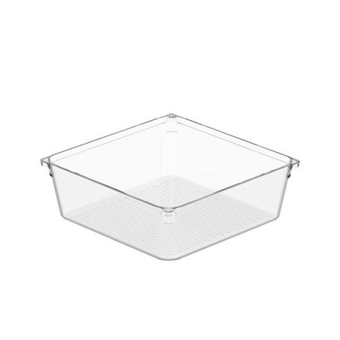 투명 서랍 주최자 트레이 플라스틱 애완 동물 보관 상자 침실 b에 대 한 화장품 분배기 메이크업 주최자, 15.3 ~ 30.6cm, 15.3x15.3x5.2cm