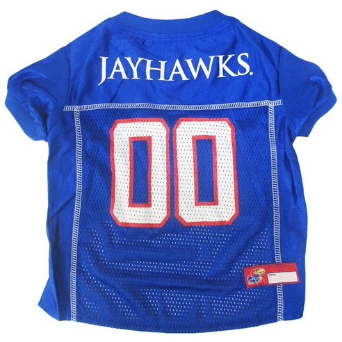 도기네이션 애견 저지 티셔츠, Kansas Jayhawks
