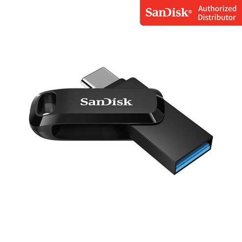 샌디스크 울트라 듀얼드라이브 고 USB Type C USB 메모리, 블랙