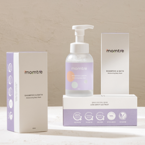 섬세한 거품으로 전하는 깨끗함과 촉촉함, 맘뜨레 아기 샴푸앤바스