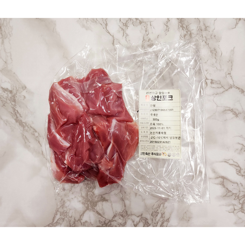 맛과 품질의 완벽한 균형, 상인포크 국내산 돼지고기 안심 500g