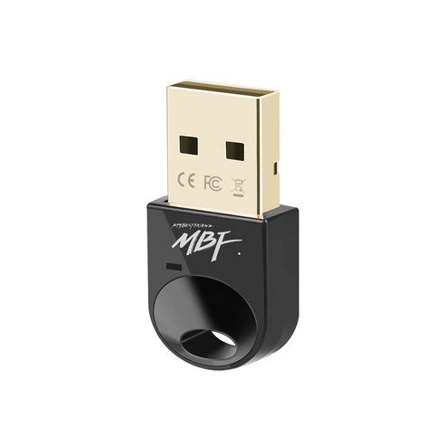 엠비에프 USB 블루투스 동글 5.3 블랙 화이트 MBF-BT53BK, 화이트(MBF-BT53WH)