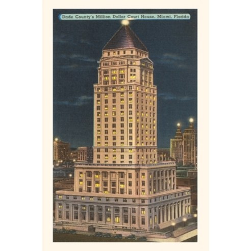 (영문도서) Vintage Journal Night Dade Courthouse Miami Florida Paperback, Found Image Press, English, 9781669518945