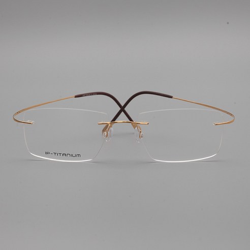 초경량 무테 안경, 일상에 스며드는 티타늄의 섬세함: 실루엣 16064 골드 실루엣안경