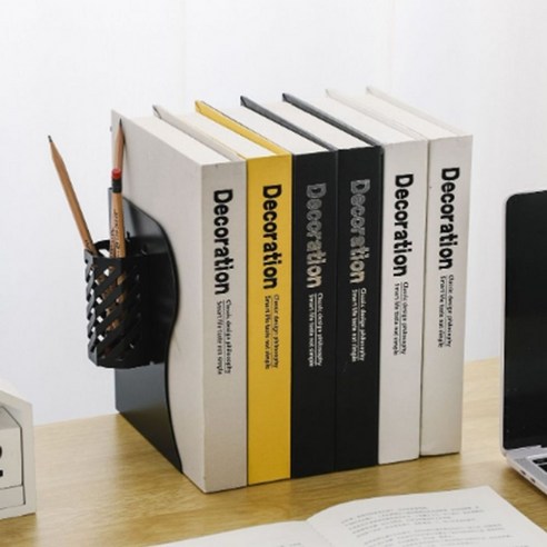 +[복스마켓]+_자바라 접이식 책꽂이+펜(블랙) 보조 정리 테이블 서류+[BOKS_MARKET]+