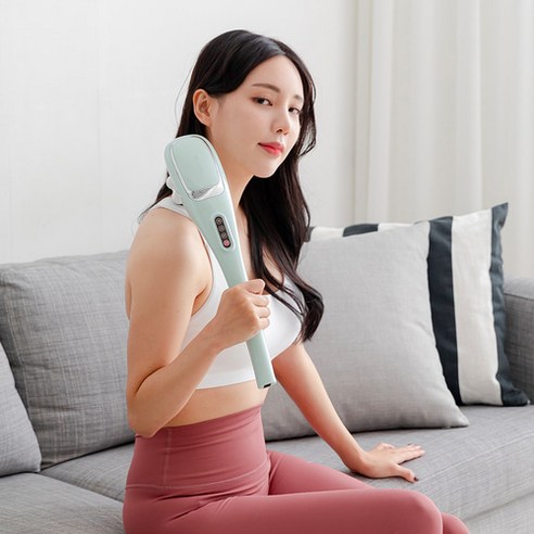 닥터웰 큐어 핸드 안마기 어깨 허리 복부 핸디형 유선 마사지기, DR-2025(네이비)